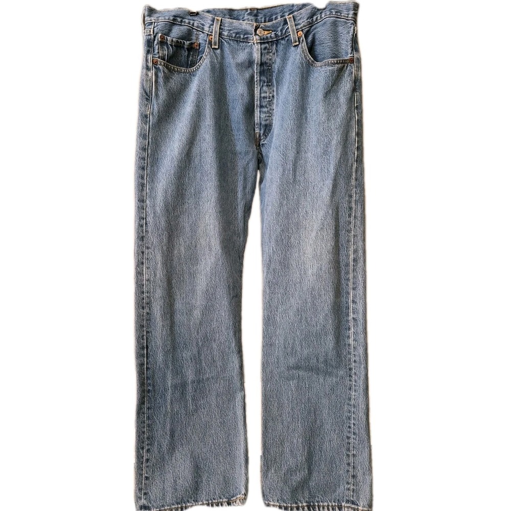 Levis 501 Jeans Mens 38x32 Denim Straight Leg Button Fly Classic Y2k Rare Tab